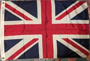 NYL-GLO Nylon 2x3' UNITED KINGDOM Flag Made in USA Annin & Co UK England Britain - Picture 1 of 3