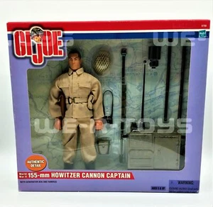 2000 G I Joe 12" WWII 155-mm Howitzer Cannon Captain Action Figure Hasbro #57733 - Picture 1 of 7