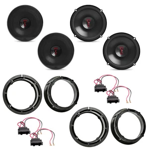 JBL Stage3 627 3 Ohm Lautsprecher Einbauset für Seat Leon 1M Toledo vorne hinten - Bild 1 von 1