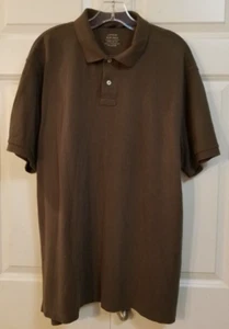 Men's J CREW Polo Shirt Brown 100% Cotton Short Sleeve XX-Large - Picture 1 of 3