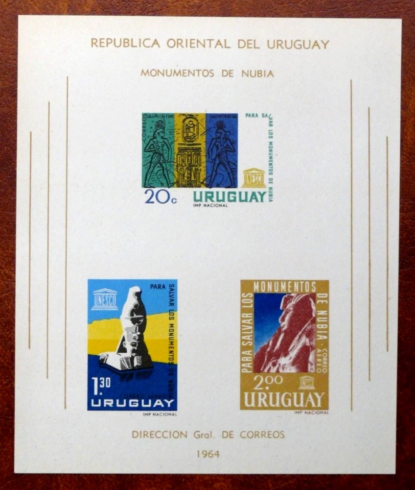 TIMBRES D'URUGUAY : 1964 YVERT BLOC FEUILLET N° 11(*) EMIS SANS GOMME - TBE - Photo 1/1