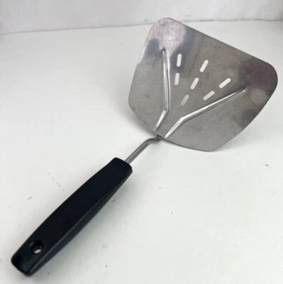Vintage Foley Stainless Steel MPLS Wide Slotted Curved Spatula Flipper Turner - Image 1 of 4