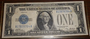 1928 $1 SILVER CERTIFICATE # a17879764 A - FUNNY BACK - Picture 1 of 6