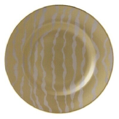 New Royal Crown Derby 2nd Quality Bruce Oldfield Ruche Flow Taupe Salad Plate>