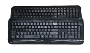 Menge 2 Microsoft Wireless Desktop 800 schwarz Tastatur Modell 1455 ohne Empfänger - Bild 1 von 2