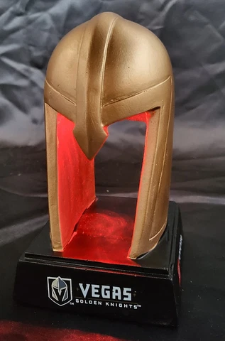 Vegas Golden Knights Light Up Helmet Statue Game Giveaway NHL Hockey SGA No Box Cover