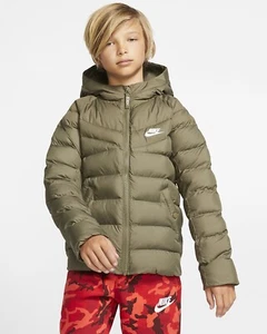 ✅Nike Sportswear Youth Unisex Puffer Jacket 939554-222 Size Large Green $120 - Picture 1 of 6