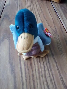 *RARE* 1997 Retired Jake the Mallard Beanie Baby With Tag Errors - Picture 1 of 5