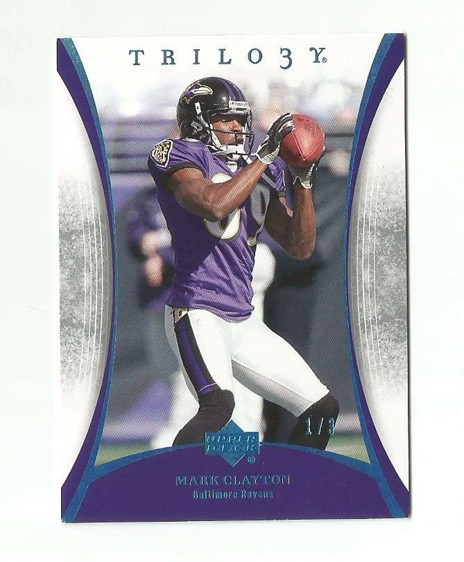 A439 MARK CLAYTON 2007 NFL TRILOGY PLATINUM 1/3 #10 RAVENS RARE FREE SHIPPING  - Image 1 of 1