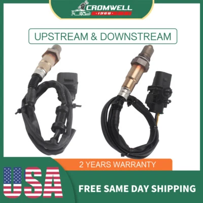 2PCS O2 Lambda Oxygen Sensors Upstream & Downstream For Volkswagen Tiguan 2009  - Imagem 1 de 4