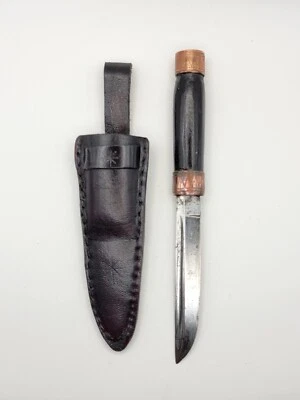 Faca Puukko finlandesa antiga da década de 1920 Luomanen e Kumpp E8 - Imagem 1 de 4