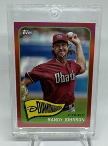 Randy Johnson #d 08/50, 2023 Topps Archives #179 1965 Red Foil Diamondbacks #HOF