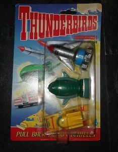 Matchbox Thunderbirds Pull Back Action Vehicles 1 2 4 3 Pack 1992 - Picture 1 of 2