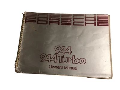 Porsche 944 1989 Owner's Manual Driver's Hand-Book Repair Service Maintenance AC Foto 1 de 4