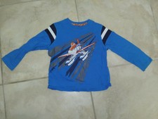 Disney Planes 4T Blue Used Long Sleeve Tee Cute Copy That Rescue Walt fun