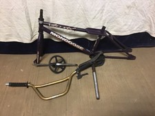 Mongoose Villain Bmx Frame And Fork Bars Seat Post Crank Read Description