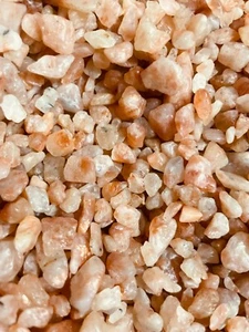 Chips de piedras preciosas de piedra solar de 1/2 lb 5-10 mm cristal curativo destello Reiki energía alegría  - Imagen 1 de 5