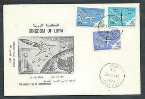 1965 LIBIA FDC GIORNATA METEOROLOGICA NO TIMBRO ARRIVO - F - Foto 1 di 1