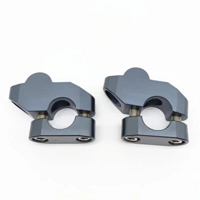 2 Piezas Manillar 7/8" Elevador Elevador Montaje Titanio Aluminio Para Motocicleta Motocicleta Foto 1 de 4