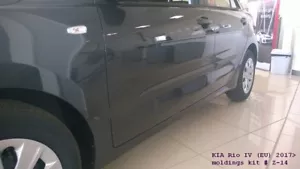 Cubierta de moldeo de protección de puerta de automóvil borde carrocería molduras laterales para Kia Rio IV 2017- - Imagen 1 de 11