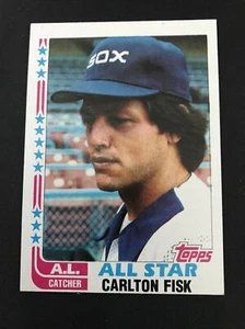 1982 Topps Carlton Fisk #554 WRONG BACK  All-Star Card Error NM/MT HOF Red Sox - Picture 1 of 3