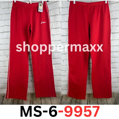 Pantalón Asics Juvenil Unisex Rojo Voleibol Aliso Calentamiento Talla Mediana Alta Foto 1 de 4