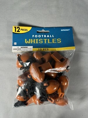 Silbatos de fútbol 12 piezas nuevos en paquete paquete paquete fiesta Foto 1 de 4