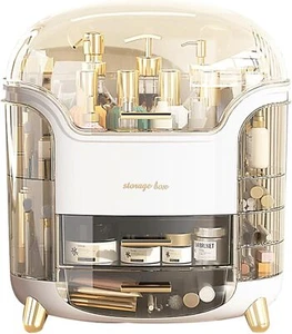 Upgrade Large Makeup Organizer Countertop Vanity Case Skin Care Cosmetic Storage - Picture 1 of 6