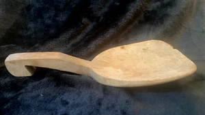 Vintage Early 1900's Wooden Butter Paddle w/Hook...10" - Picture 1 of 4