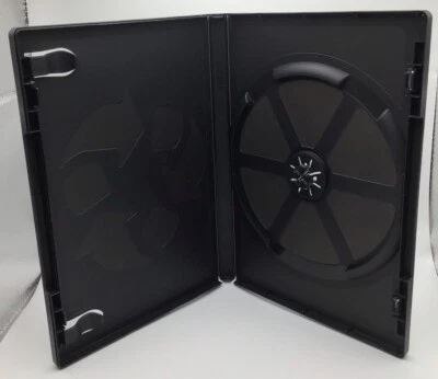 Standard Black DVD Single Disc Case Movie Storage Replacement 14 MM - Image 1 of 4