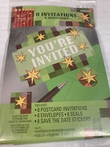 TNT PARTY INVITATION SET Of 8 Birthday Supplies Stationery Cards Notes Building - Picture 1 of 1