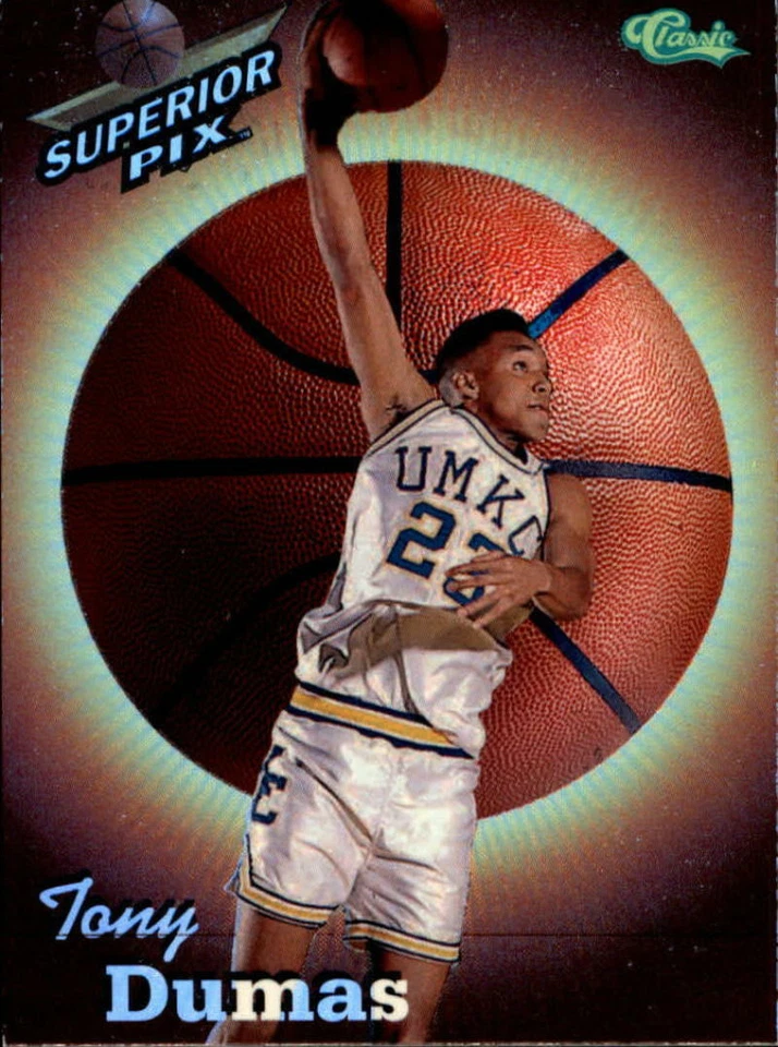 1995 Classic Superior Pix Chrome #18 Tony Dumas EX - Image 1 of 1
