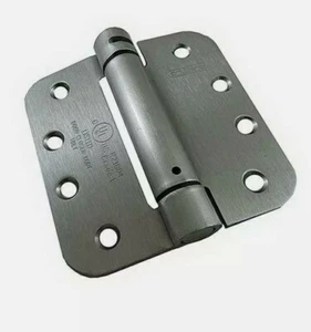 Bisagra de cierre automático con inserto completo de mortaja croma cepillada (1 unidad) - Imagen 1 de 2