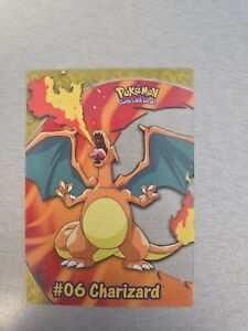 2000 Topps Pokémon TV Animation Edition #06 Charizard PC3 Clear Acetate Card NM