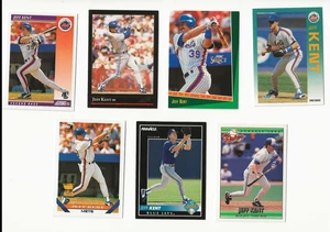 Jeff Kent Rookie Card Lot-Topps/Fleer/Donruss/Score- 7 Jeff Kent RC's - Picture 1 of 2