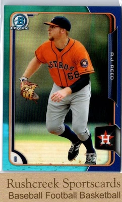 2015 Bowman Draft #82 A.J. Reed /150 Chrome Blue Refractors - Image 1 of 2