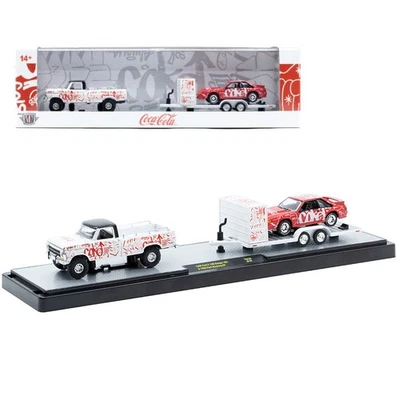 1969 Ford F-100 Ranger 4X4 & 1990 Ford Mustang GT On Trailer "Coke"  M2 TW39-6D - Image 1 of 3