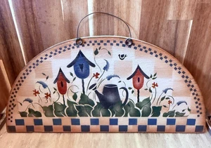 Country Folk Works Holz Wandkunst Vogelhäuser primitives Dekor 14" rustikal hängend S - Bild 1 von 8