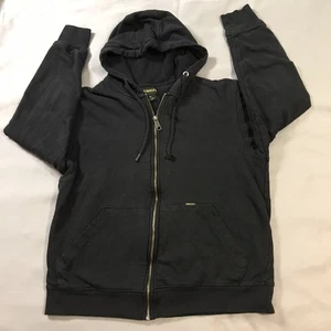 Stanley Felpa con Cappuccio Uomo Media Nera Full Zip Tasche Coulisse - Foto 1 di 11