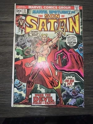 Marvel Spotlight #13 VF 7.5-8.0 Son Of Satan Marvel 1974 Origin Of Hellstorm - Image 1 of 4