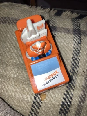 Vintage Whataburger Pull string Car Whataguy Kids Meal Toy Free Shipping - Image 1 of 4