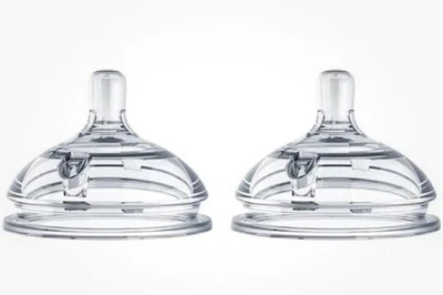 COMOTOMO 2 Pack Silicone Replacement Nipple Fast Flow 6+ Months New Sealed - Image 1 of 3