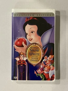 Snow White And The Seven Dwarfs VHS Platinum Edition Tested With Clamshell - Picture 1 of 4