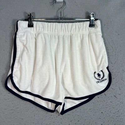Pantalones cortos blancos Polo Ralph Lauren US Open Terry de tela para mujer talla pequeña Foto 1 de 4