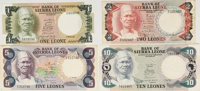 Lot 4 Banknotes Sierra Leone 1978-1980 AU - Image 1 of 2