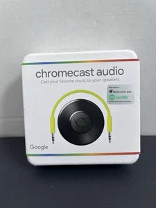 Transmisor multimedia de audio Google Chromecast negro nuevo sellado - Imagen 1 de 5