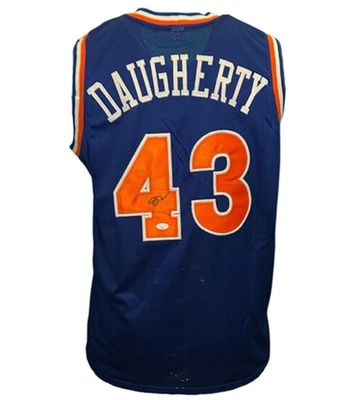 Brad Daugherty Signed Cleveland Blue Basketball Jersey JSA - Image 1 of 3