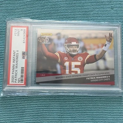 2020 Patrick Mahomes Panini Instant NFL Playoffs (#212) PSA 9 Pop 12￼ - Image 1 of 3