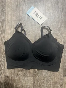 Reggiseno triangolo coppa intera True & Co True Body Lift 16872 nero taglia XS NUOVO CON ETICHETTE - Foto 1 di 4