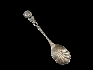 Antik Teelöffel Zuckerlöffel Muschel - Alica 100 Silberauflage Versilbert 15 cm - Bild 1 von 4